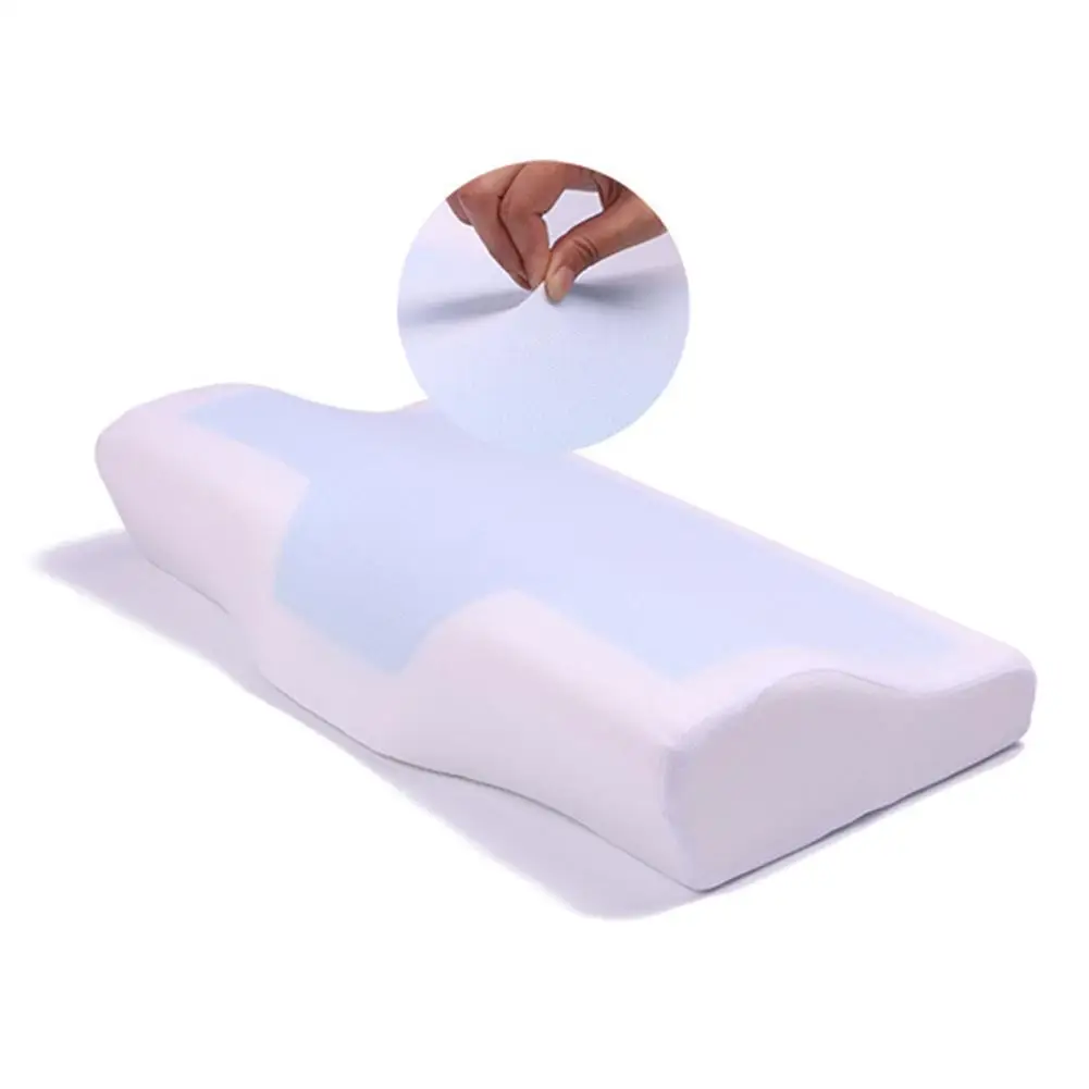 1 шт пены памяти прохладная гелевая Подушка лето лед-прохлада анти-храп шеи Ортопедическая бабочка силиконовая подушка для сна подушка для дома
