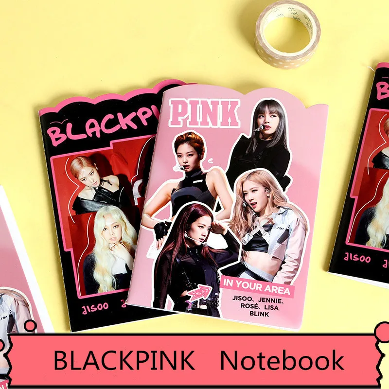 1 шт. KPOP Blackpink LISA ROSE JISOO JENNIE EXO мини дневник записная книжка канцелярская книга Памятка записная книжка s канцелярские принадлежности вентилятор подарок