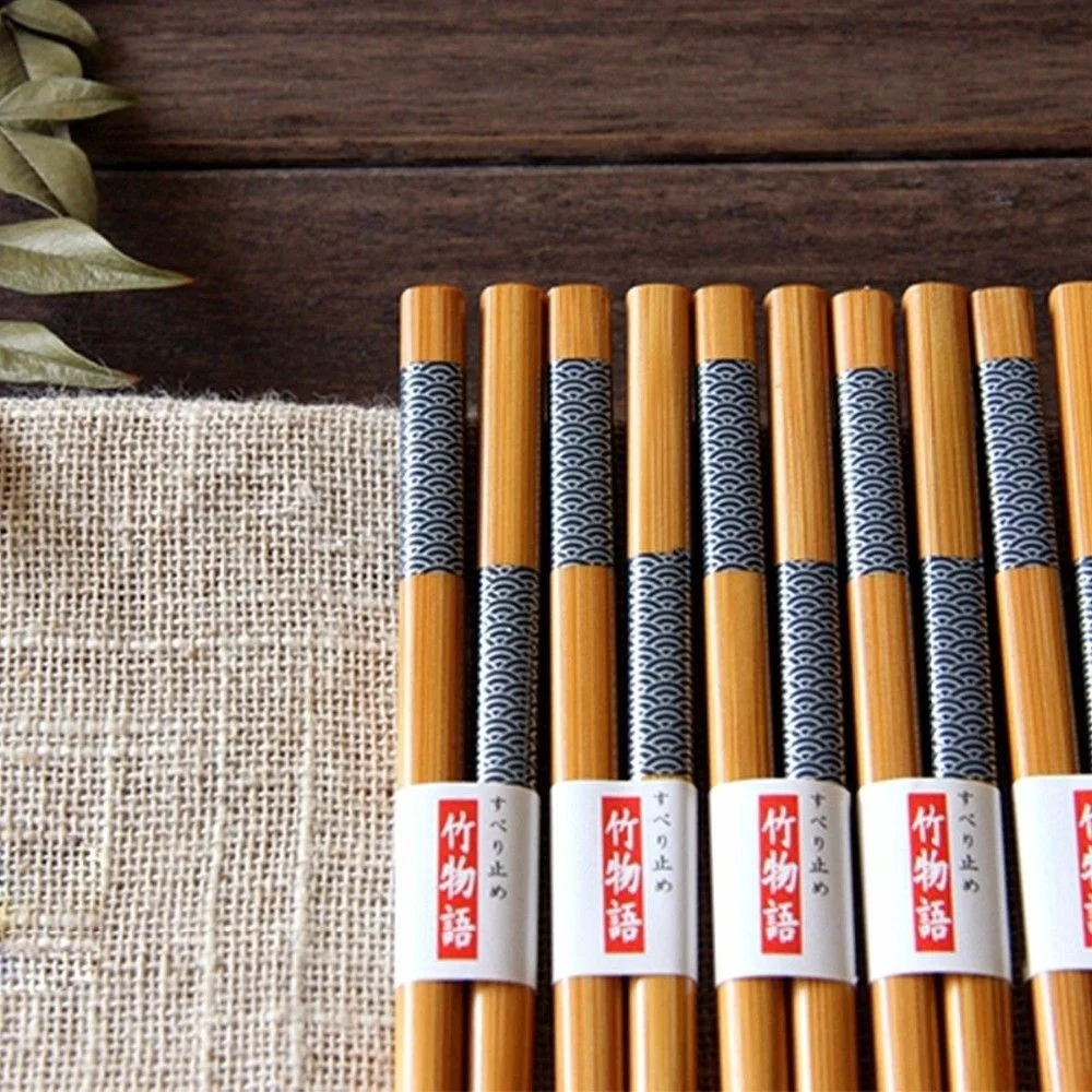 5 Pairs Chopsticks Natural Bamboo Sushi Food Chopsticks Chinese (2)