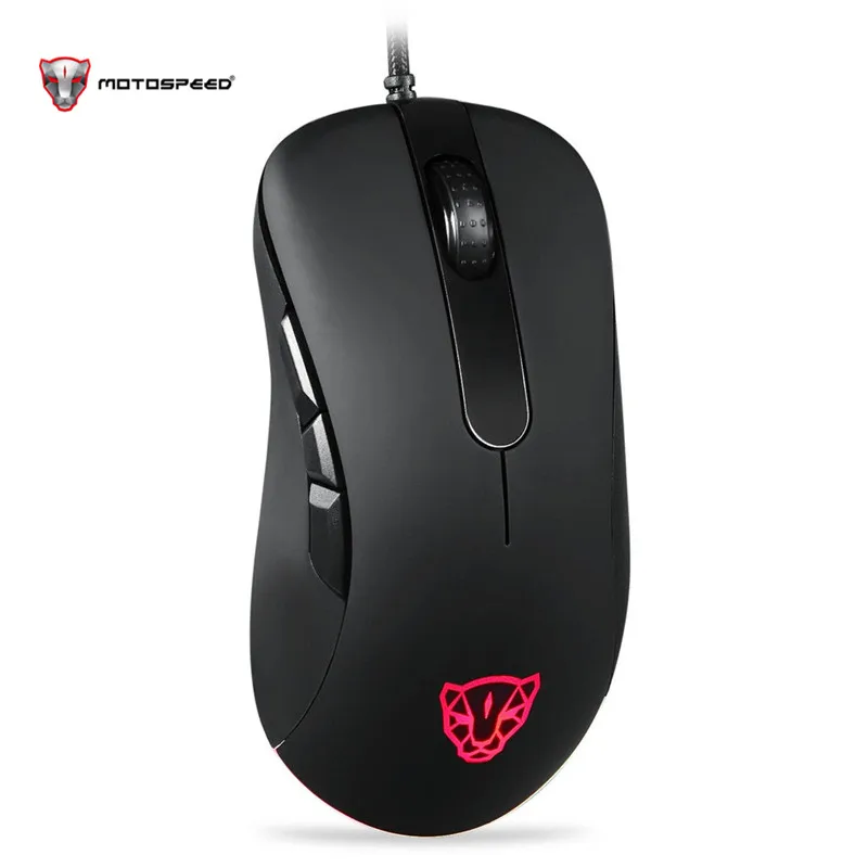 MOTOSPEED V100 RGB Проводная игровая мышь PAW3327 Оптический Эргономичный светильник 6200 dpi светодиодный оптический USB проводной Pro Gamer PC ноутбук