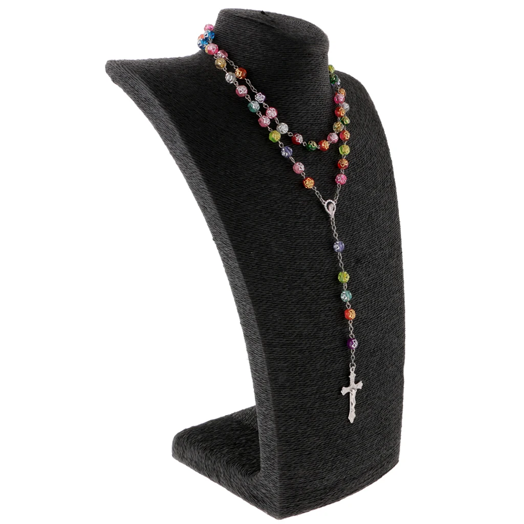Женское и мужское ожерелье с подвеской в виде цветка розы 6 мм|necklace cross pendant|necklaces