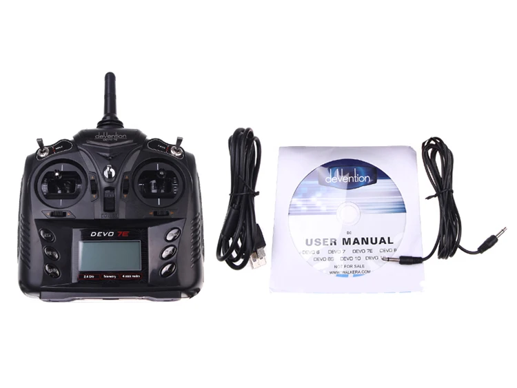 Walkera DEVO 7E 2.4G 7CH DSSS Radio Control Transmitter for RC Helicopter Airplane Model 1 and Model 2 Walkera DEVO 7E 2.4G 7CH DSSS Radio Control Transmitter for RC Helicopter Airplane Model 1 and Model 2