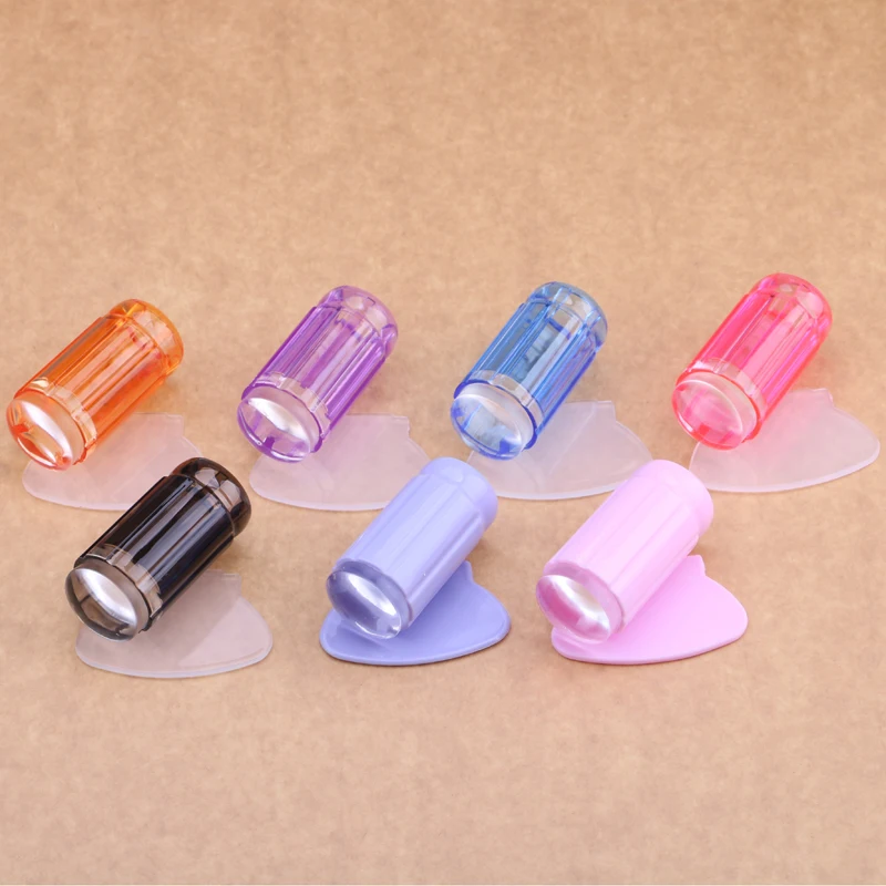 8 Colors Nails Stamping Accessories Art Tools Mainicure Decal Glass