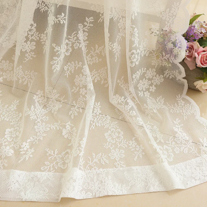 

lace floral 3d curtain window room curtain white rustic cortinas living room modernas voile tulle curtains pink curtains bedroom