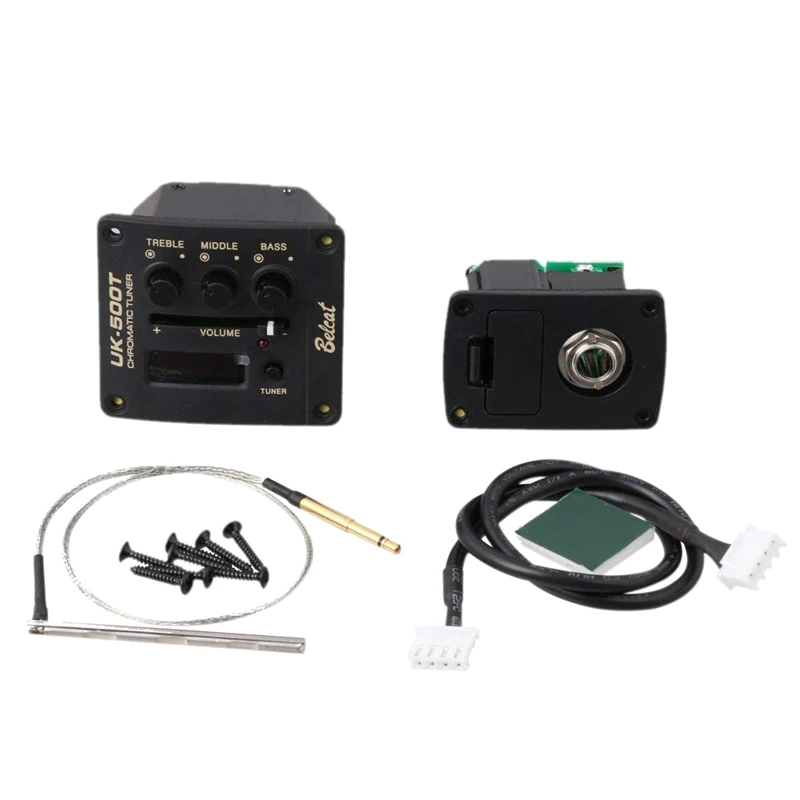 

BELCAT UK-500T Ukulele Ukelele Piezo Pickup Preamp 3-Band EQ Equalizer Tuner System with LCD Display