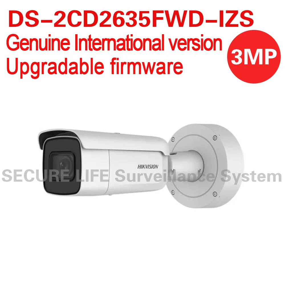 

English version DS-2CD2635FWD-IZS 3MP Ultra-low light bullet CCTV camera POE face detection WDR VF lens IP67 IK10 H.265+