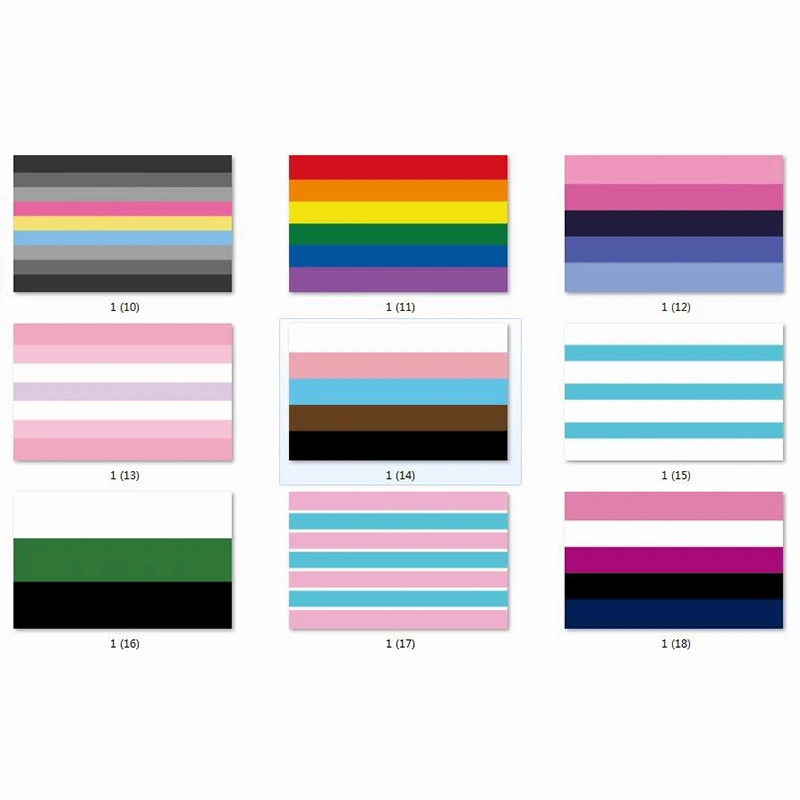 

3x5 LGBT QA pride flags Traditional rainbow flag Bisexual Pansexual Asexual Flag
