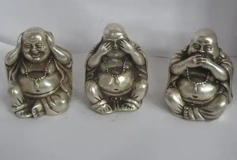 3 статуэтка Будды say hear тибетская статуя быстрая доставка|figurine statue|statues figurinesstatues