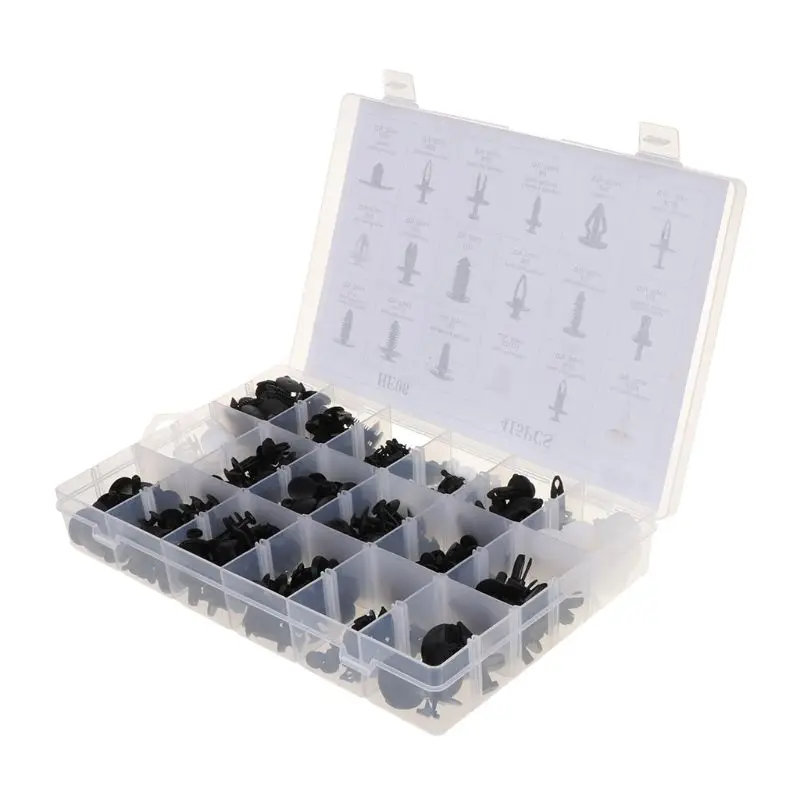 

1 Set New 18 Kinds Mixed 415PCS Auto Fastener Car Universal Bumper Fixed Clamp Push Type Clip for Automobile Series Fastener