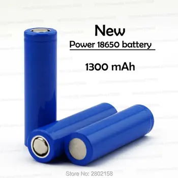 

6 PCS free shipping 18650 1300 mah lithium battery 3.7 V strong light flashlight rechargeable battery protection board