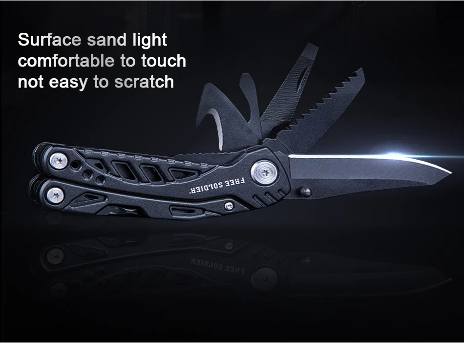 FREE SOLDIER outdoor sports tactical multifunctional folding combination EDC knife tool for survival camping