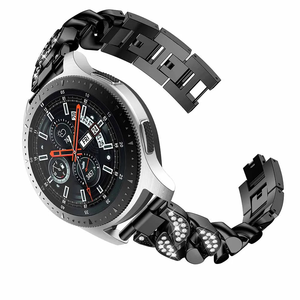 Ремешок из нержавеющей стали для Samsung Gear S3 Frontier сменный Браслет Galaxy Watch 46 мм 22