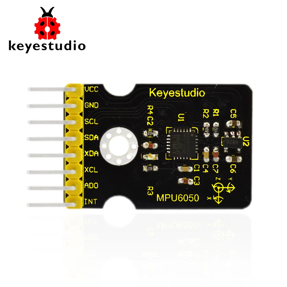 Бесплатная доставка! 3 осевой гироскоп и акселерометр для Arduino keyestudio GY 521 MPU6050|gyroscope