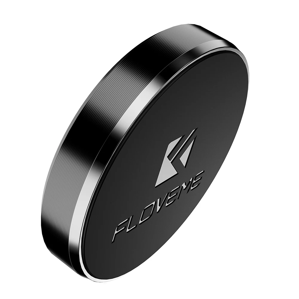 FLOVEME 2 шт./лот, универсальный крепкий магнитный автомобильный держатель для телефона плоская палка для iPhone X 7 samsung Xiaomi Mini Магнитная панель подставка - Цвет: Black