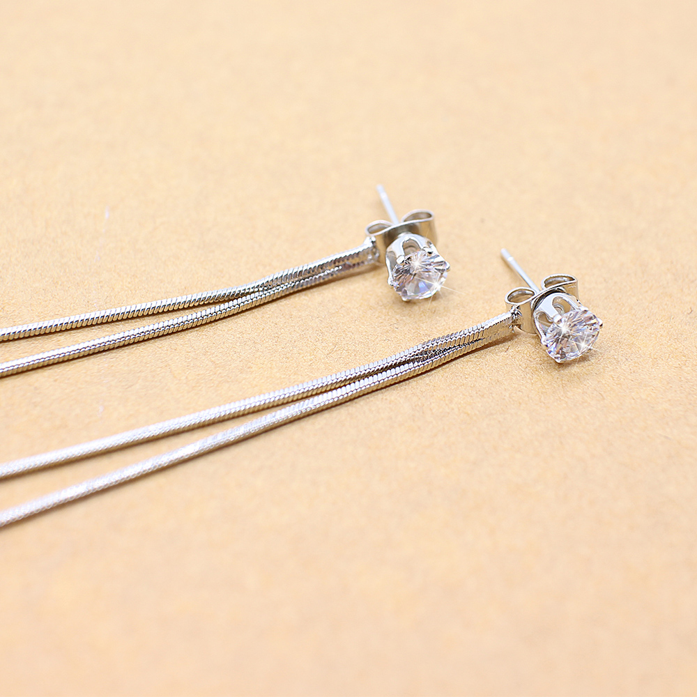 Dangle Rhinestone Drop Earrings