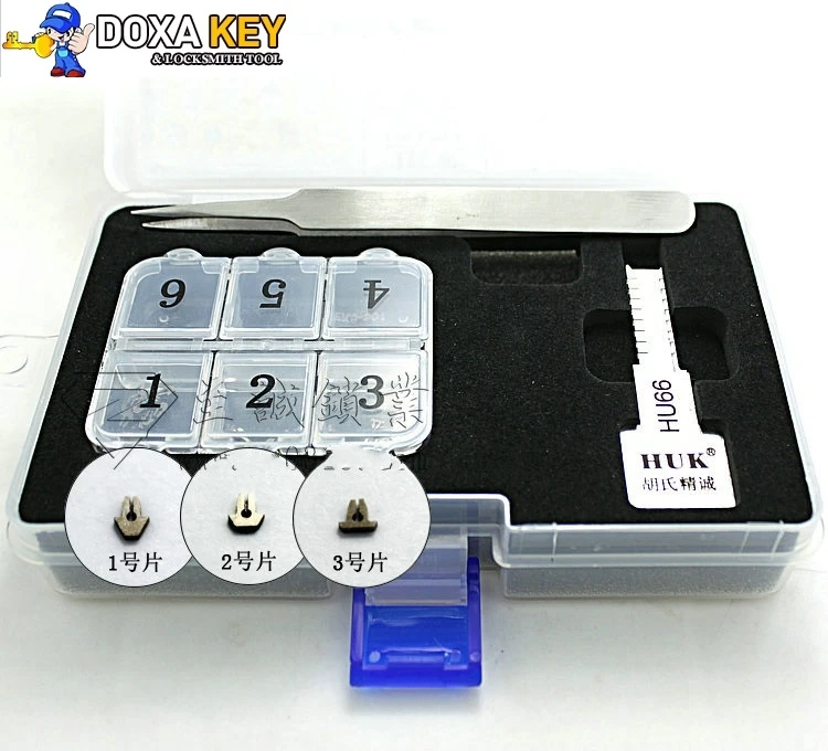 

100% Original HUK HU66 car key moulds+ key code for key mould Car Key Profile Modeling Free shipping