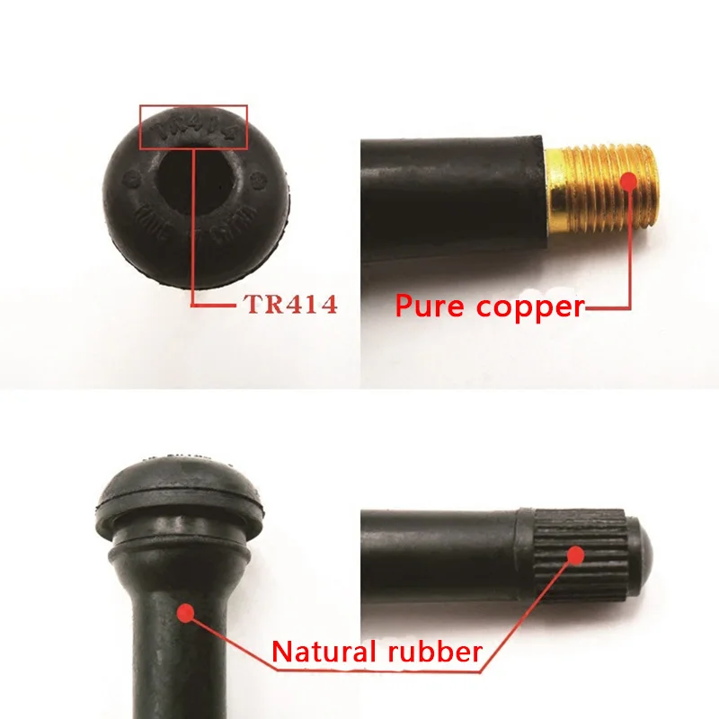 20 шт./компл. черный TR414 бескамерные колеса автомобиля Шины штоки клапанов с шапки шины резиновые клапаны с пылезащитных колпачков сердечник вентиля для гаечного ключа