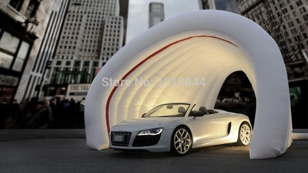 

Outdoor white double layer inflatable car garage tent for car show