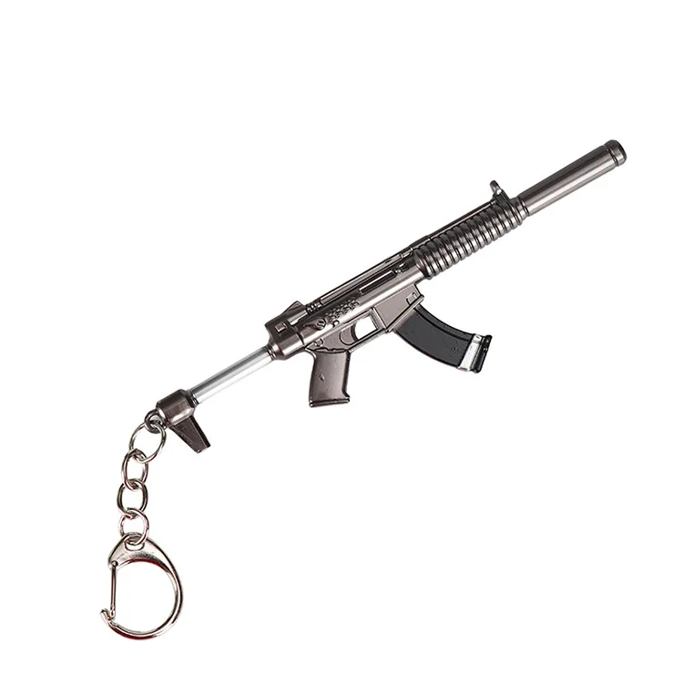 Горячие игры 27 стилей PUBG CS GO брелоки в виде оружия AK47 модель оружия 98K снайперская винтовка брелок для мужчин Подарки сувениры 12 см