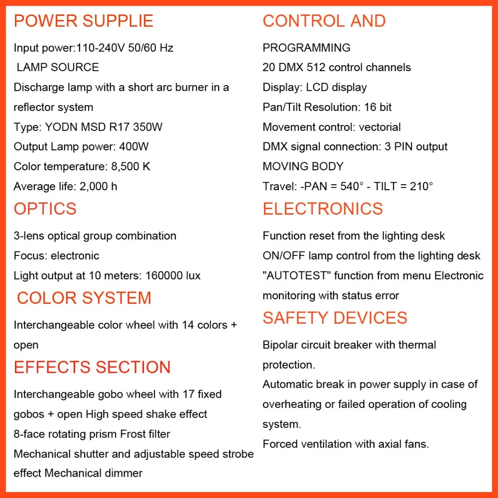 17R led moving head light