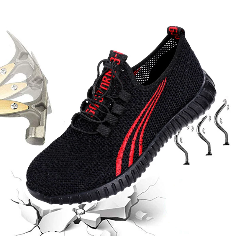 Men Shoes Work Safety Boot Steel Toe Breathable Anti-smashing Piercing Boots Sneakers Military | Обувь
