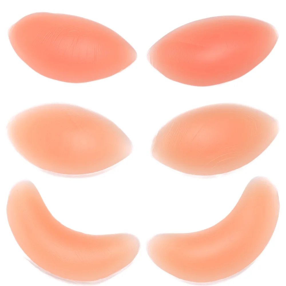 1 pair Women Silicone Bra Push Up Inserts Pad Breast Enhancer 3 Types