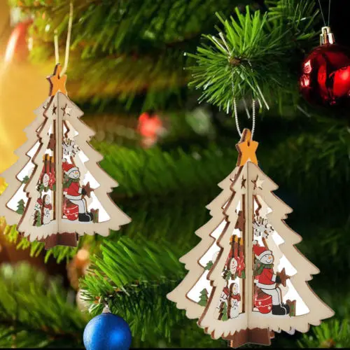 10 Wooden MDF Stocking Shape Embellishment Xmas Tree Hanging Ornament Decor