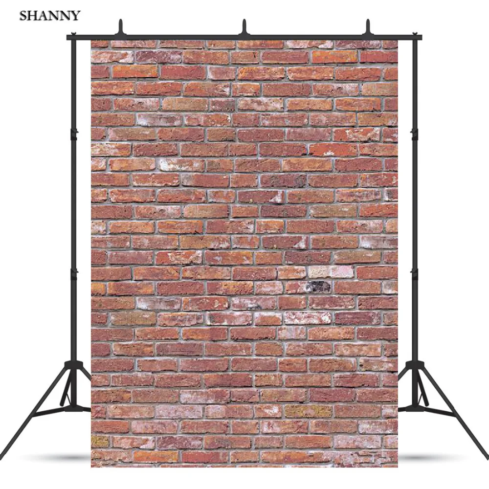 

SHANNY Vinyl Custom Photography Backdrops Prop Brick Wall and floor theme Photo Studio Background SA-2006