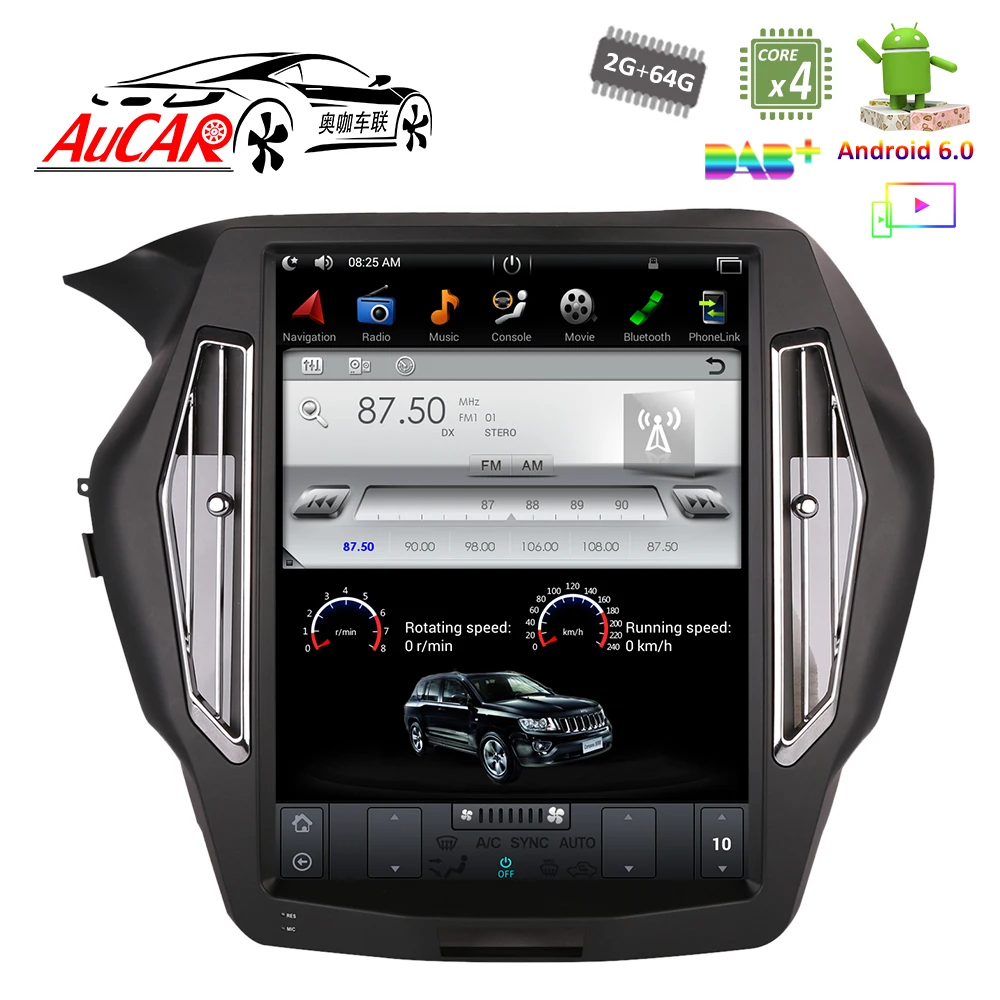 Clearance Tesla Style for Honda Accord 2013 - 2017 car radio gps navigation Bluetooth Radio WIFI 4G Vertical Stereo car dvd player AUX 0