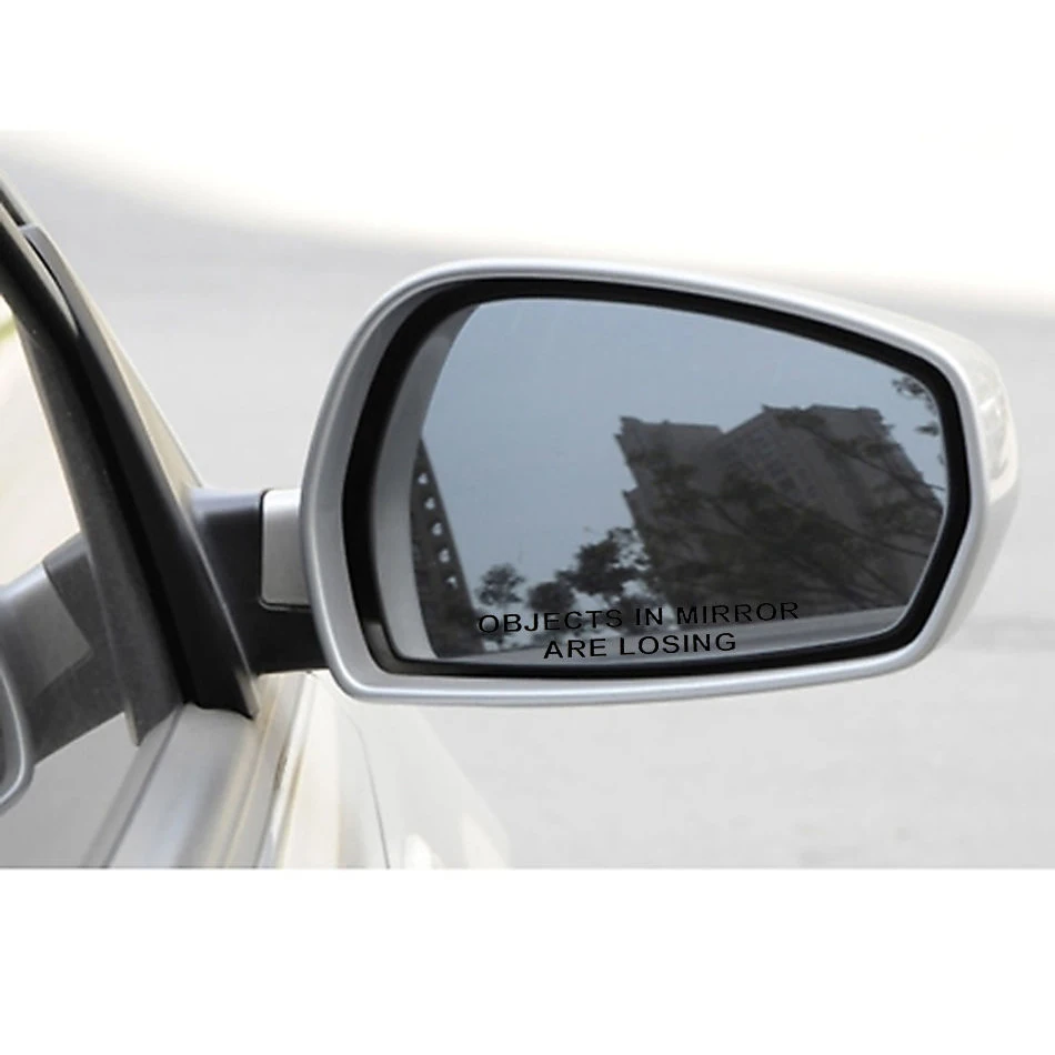 Custom car mirror stickers 1PC Racing OBJECTS IN MIRROR ARE LOSING
