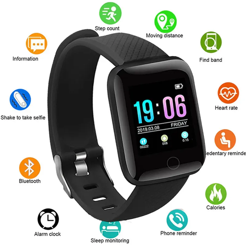 Smart Watch Men Blood Pressure Waterproof Smartwatch Women Heart Rate Monitor Fitness Tracker Watches GPS Sport For Android IOS