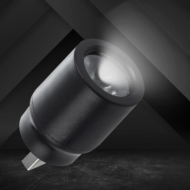 

Black Plastic White Light Press Button USB LED Lamp Torch Spiral USB Light Led Charging Treasure Strong Light Flashlight Lamp