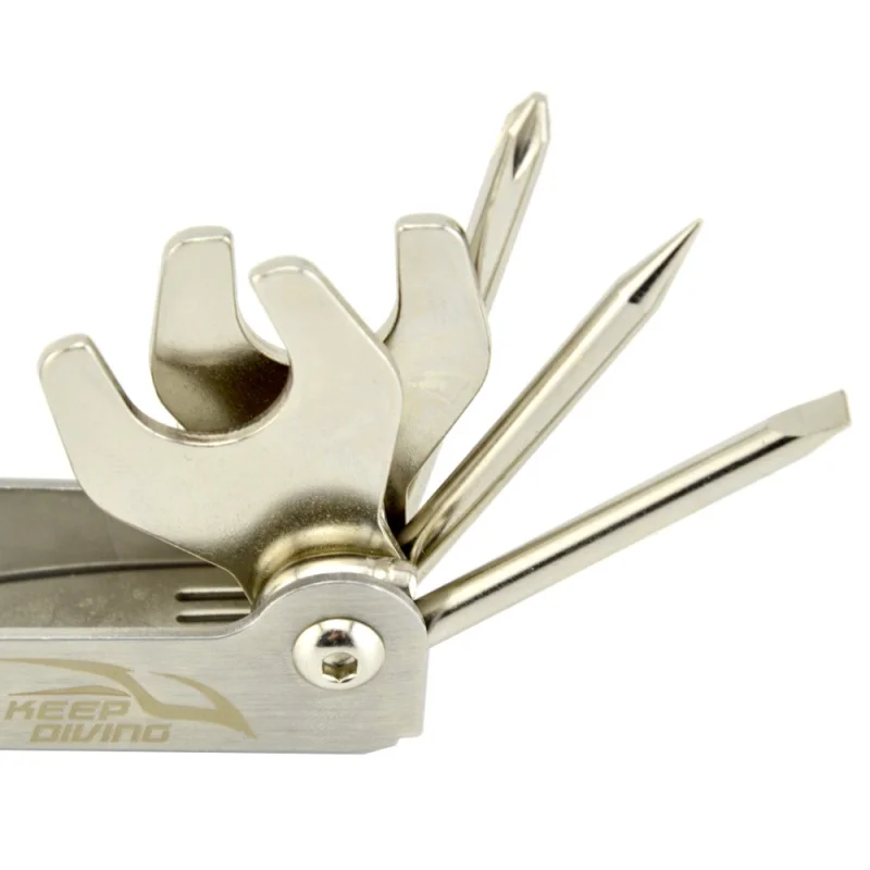 جديد الفولاذ المقاوم للصدأ 11 في 1 متعددة أداة لإصلاح ضبط الغوص غواص غواص منظم 2019 جديد الفولاذ المقاوم للصدأ 11 في 1 متعددة أداة لإصلاح ضبط الغوص غواص غواص منظم 2019