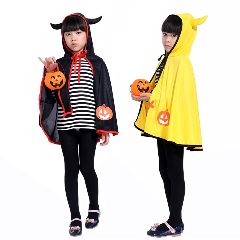

new promotional Halloween Masquerade role-playing little devil horns cloak cute boys and girls costumes Halloween costume
