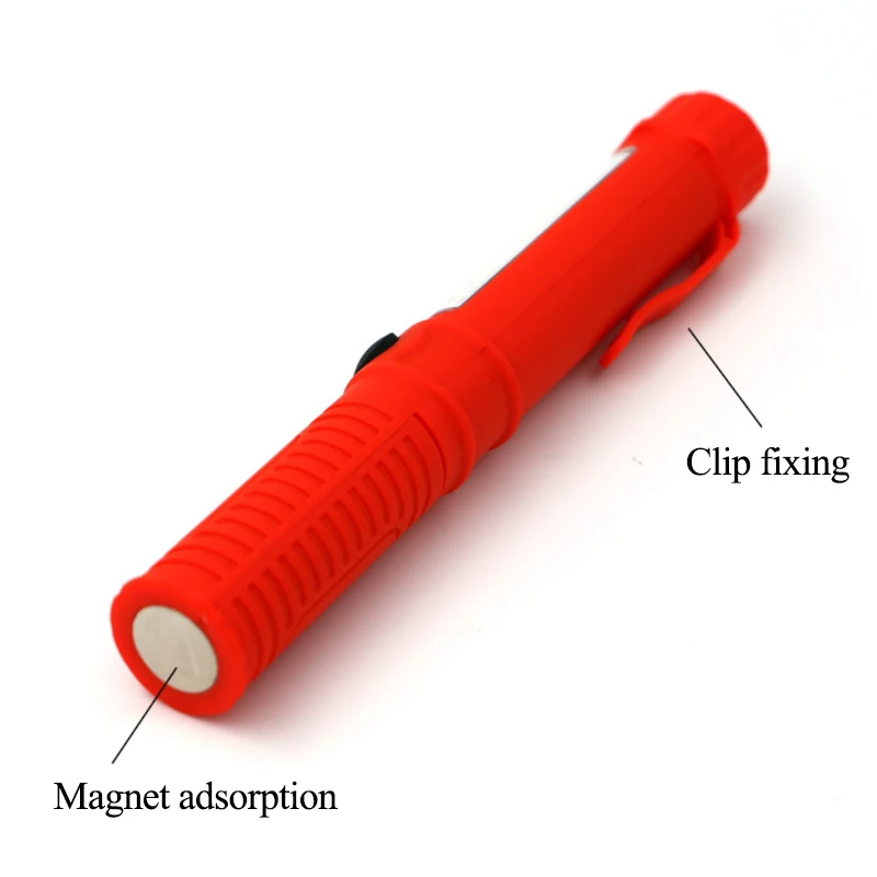 Portable Mini Maintenance flashlight Magnet adsorption COB LED Multifunction Working Inspection Light Penlight Lamp AAA battery (4)