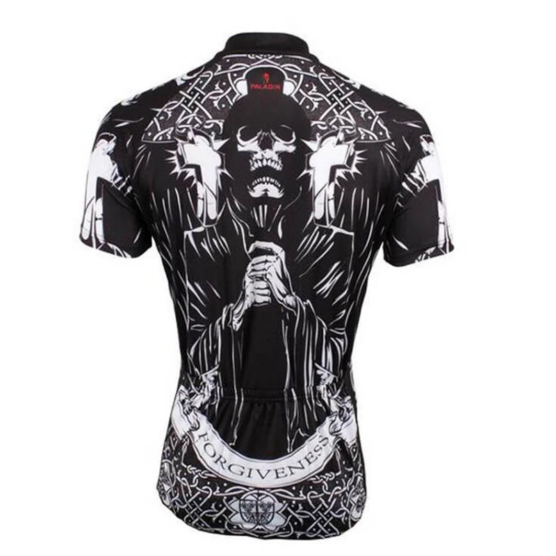 PALADIN черные мужские велосипедные Трикотажные изделия с коротким рукавом Ropa Ciclismo MTB велосипедная одежда быстросохнущие гоночные дышащие топы