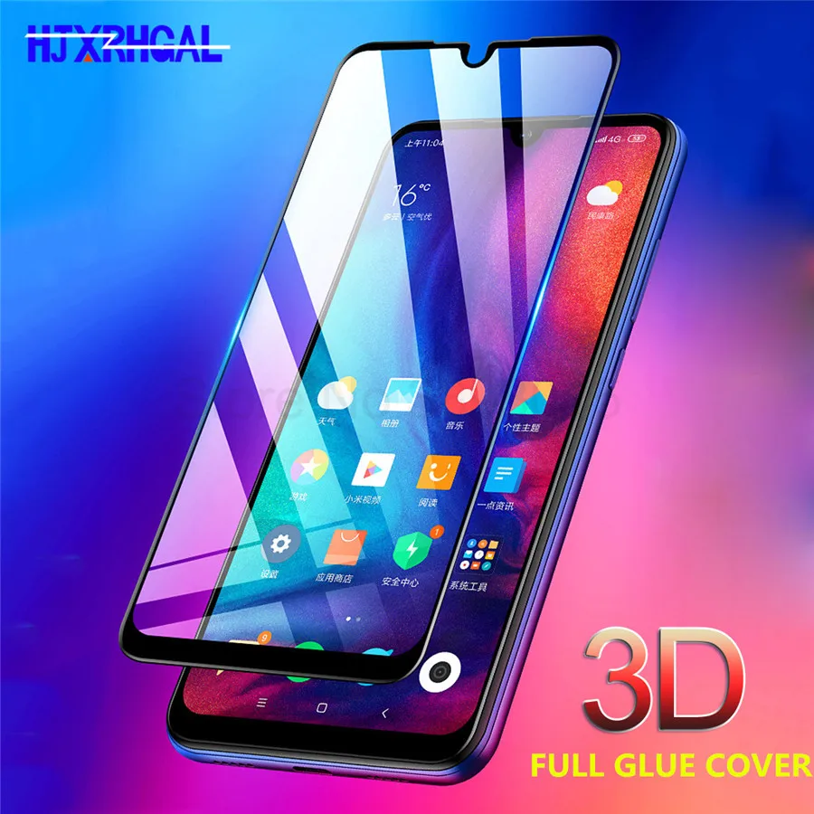 9H 3D Glass For Xiaomi Mi 9 Tempered Glass film For Redmi Note 7 Full Glue Cover Screen Protective on the for Mi 9 SE