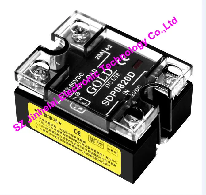SDP0820D GOLD Authentic original Single phase DC SOLID STATE RELAY 20A