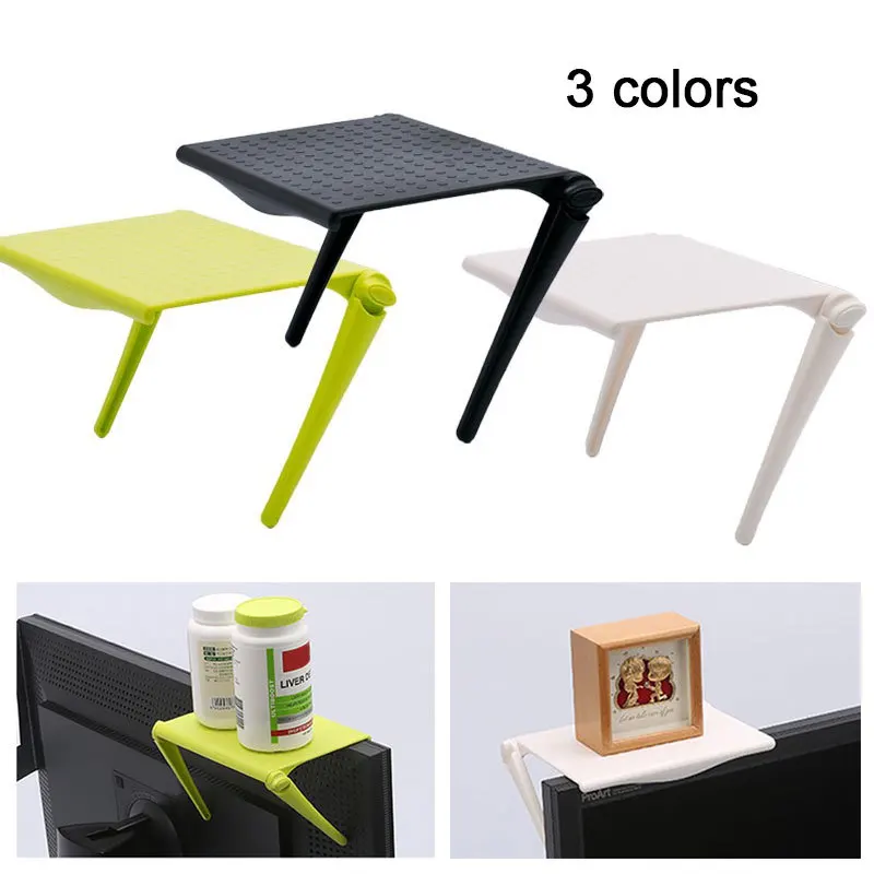 

Computer Screen Rack Multifunction Storage Rack Clip Table Desk Accessories Organizer for Cosmetics Shelf Home Office Organizer