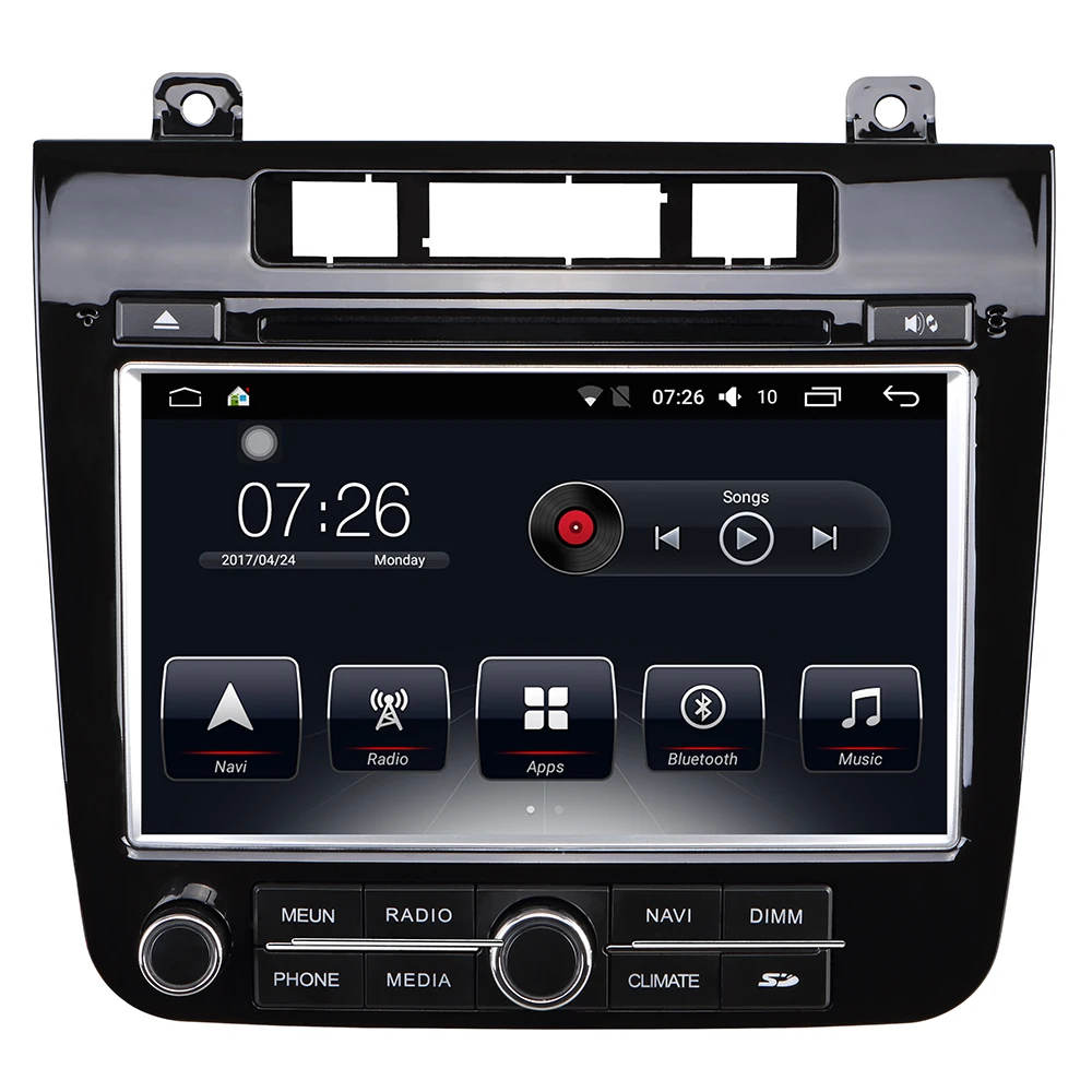 

Car DVD Player Radio System 8 inch 2 din Video Format Car Stereo bluetooth multimedia player for VW Touareg 2015