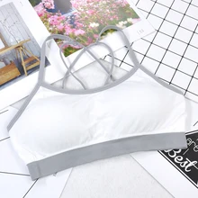 Популярная летняя жилетка на бретельках для молодых девушек и подростков, лиловый сплошной цвет, нижнее белье, ZFS0571