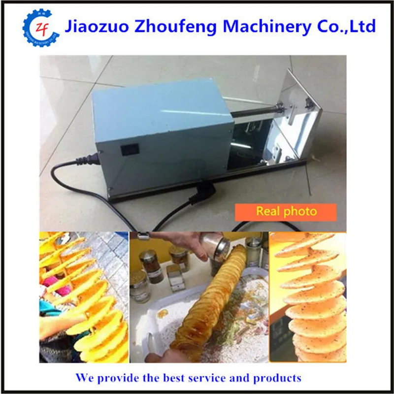 New Stainless Steel Professional Spiral Potato Cutter Electric Fruit Vegetable Cutter Kitchen Tools ZF manual tornado stainless steel spiral potato slicer chips cutter kitchen vegetable tools zf