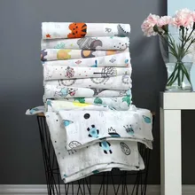 Супер мягкий хлопок муслин детские пеленки одеяла спальные обертывание одеяло органический хлопок младенец из муслина для новорожденных Пеленальное Одеяло