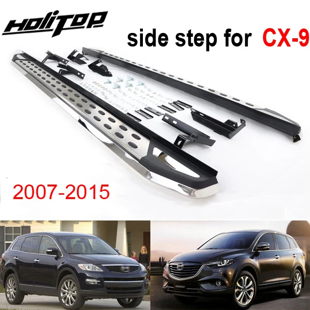 Утолщенная Беговая доска боковой шаг nerf бар для Mazda CX-9 2007-, мода и роскошный стиль, ISO9001: 2008 Качество, может нагрузить 300 кг