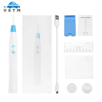 

WiFi Otoscope 1.0MP Wireless Ear Endoscope with 6 LED Ear Endoscope Camera Earwax Cleaning Tool for Android