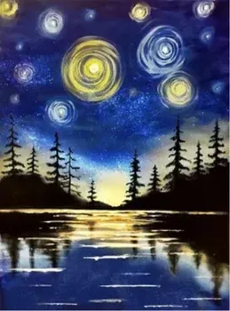 

5d diamond painting full square night sky mosaic diamond painting rhinestones diamond painting abstract diamont painting complet
