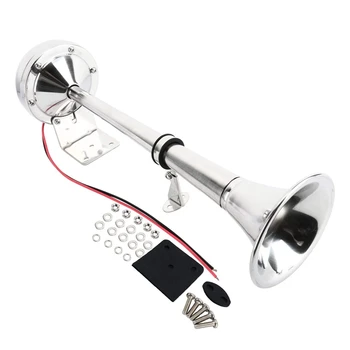 

12 V Marine Boat Stainless Steel Single Speaker Horn, Low Tone