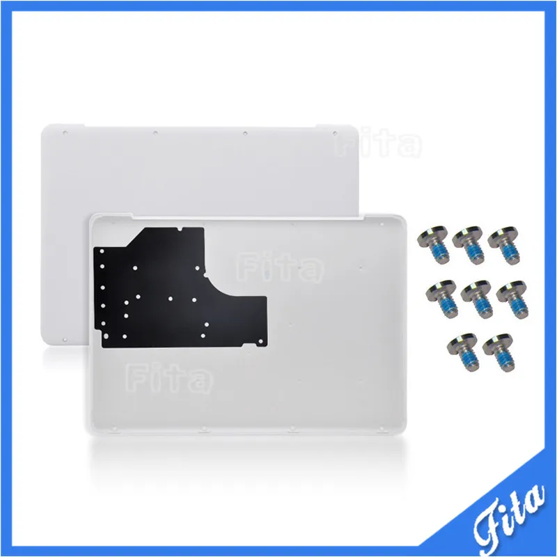 

New A1342 White Lower Bottom Case Cover With Bottom Screws for MacBook A1342 13" Unibody 604-1033 2009 2010 MC207 MC516 LL/A