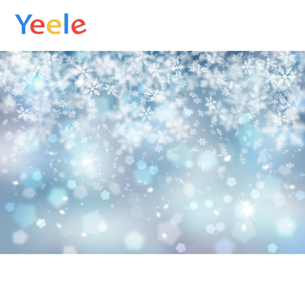 

Yeele Snowflake Light Spots Bokeh Snow Floret Baby Pet Doll Props Photography Background Photographic Backdrops For Photo Studio
