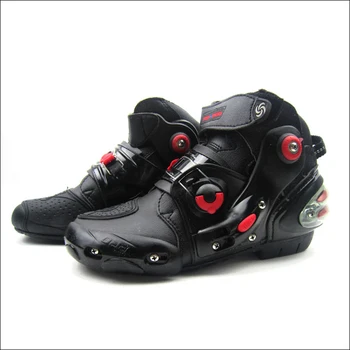 

Pro-biker Motorcycle Shoes Motocross Racing shoes Motorbike Leather Shoes waterproof size EU 40-45 A9001 SWX brand MOTO